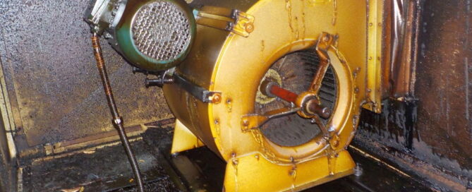 in cosa consiste la sostituzione della ventola motore nel servizio di pulizia cappe